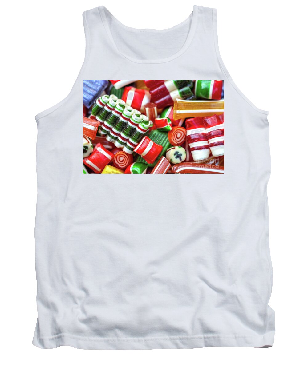 Hard Candy Tank Top featuring the photograph Ribbon Candy by Vivian Krug Cotton