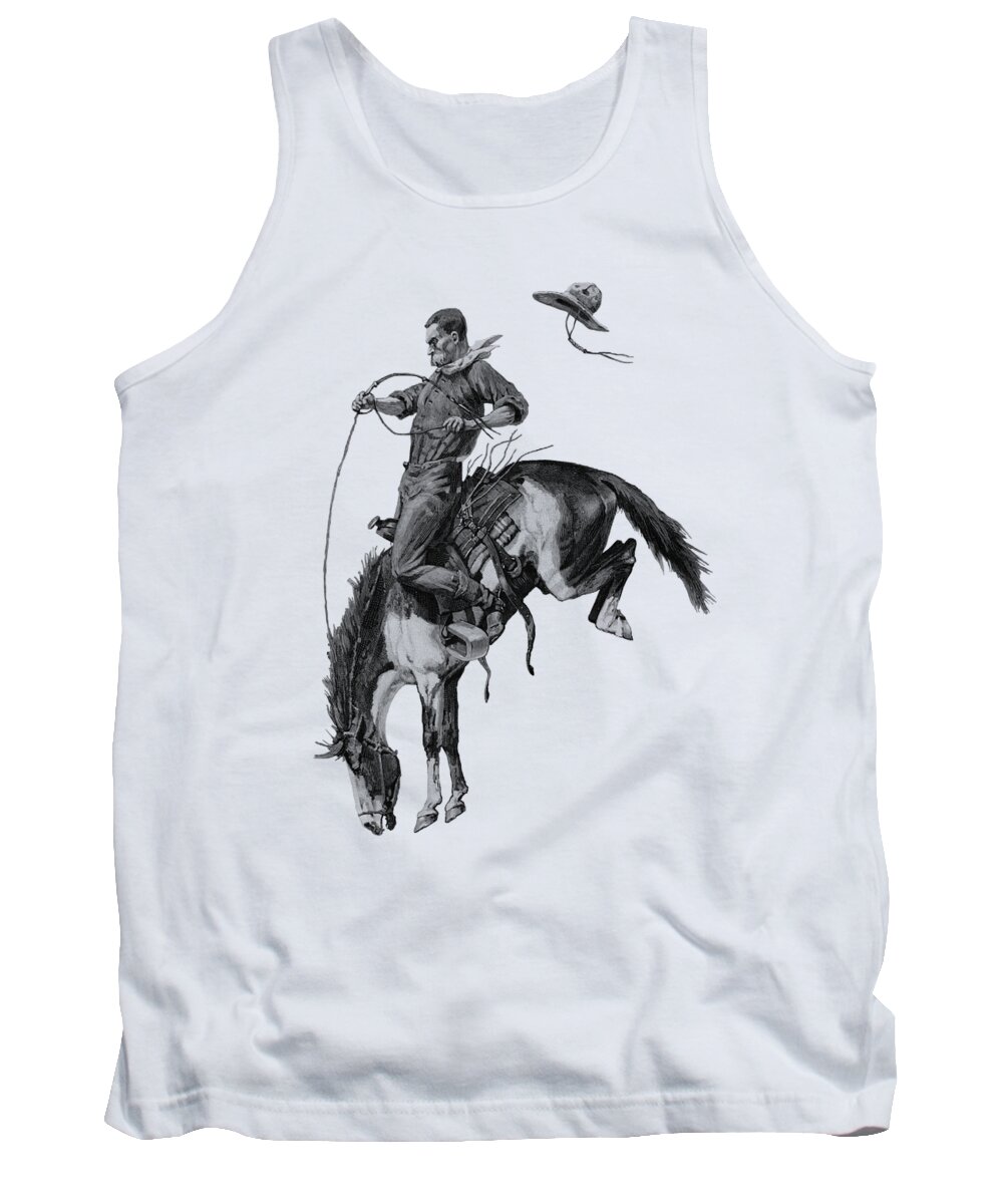 Rodeo Tank Top featuring the digital art Rodeo by Madame Memento