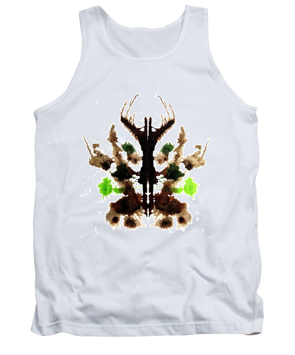 Abstract Tank Top featuring the painting Root Riser by Stephenie Zagorski