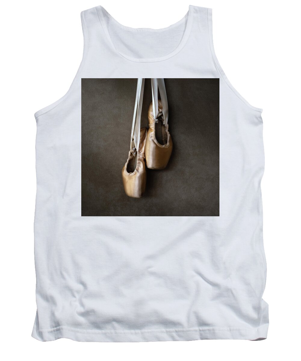 Dance Tank Top featuring the photograph Sacred pointe shoes by Laura Fasulo