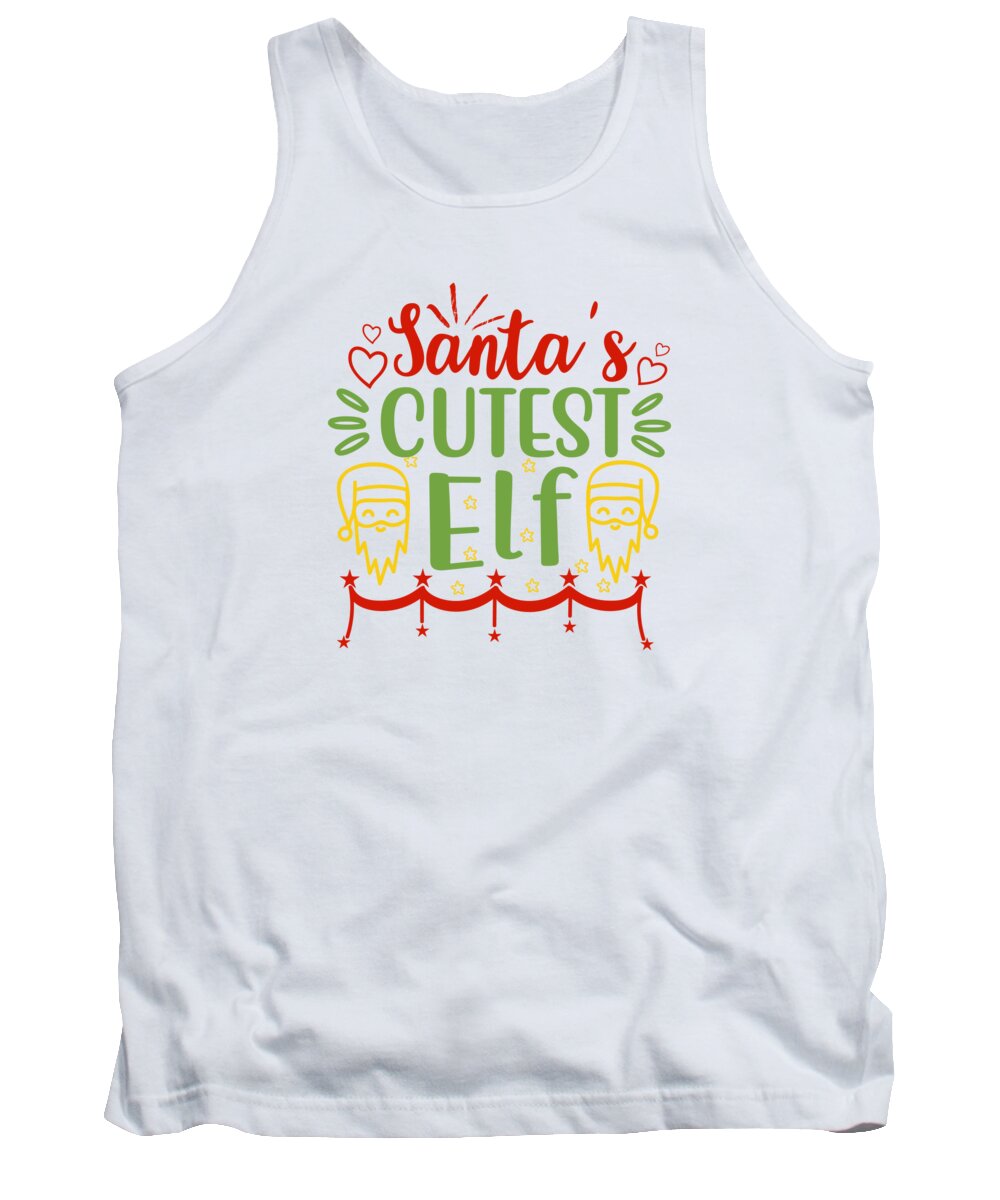 Boxing Day Tank Top featuring the digital art Santas cutest elf by Jacob Zelazny