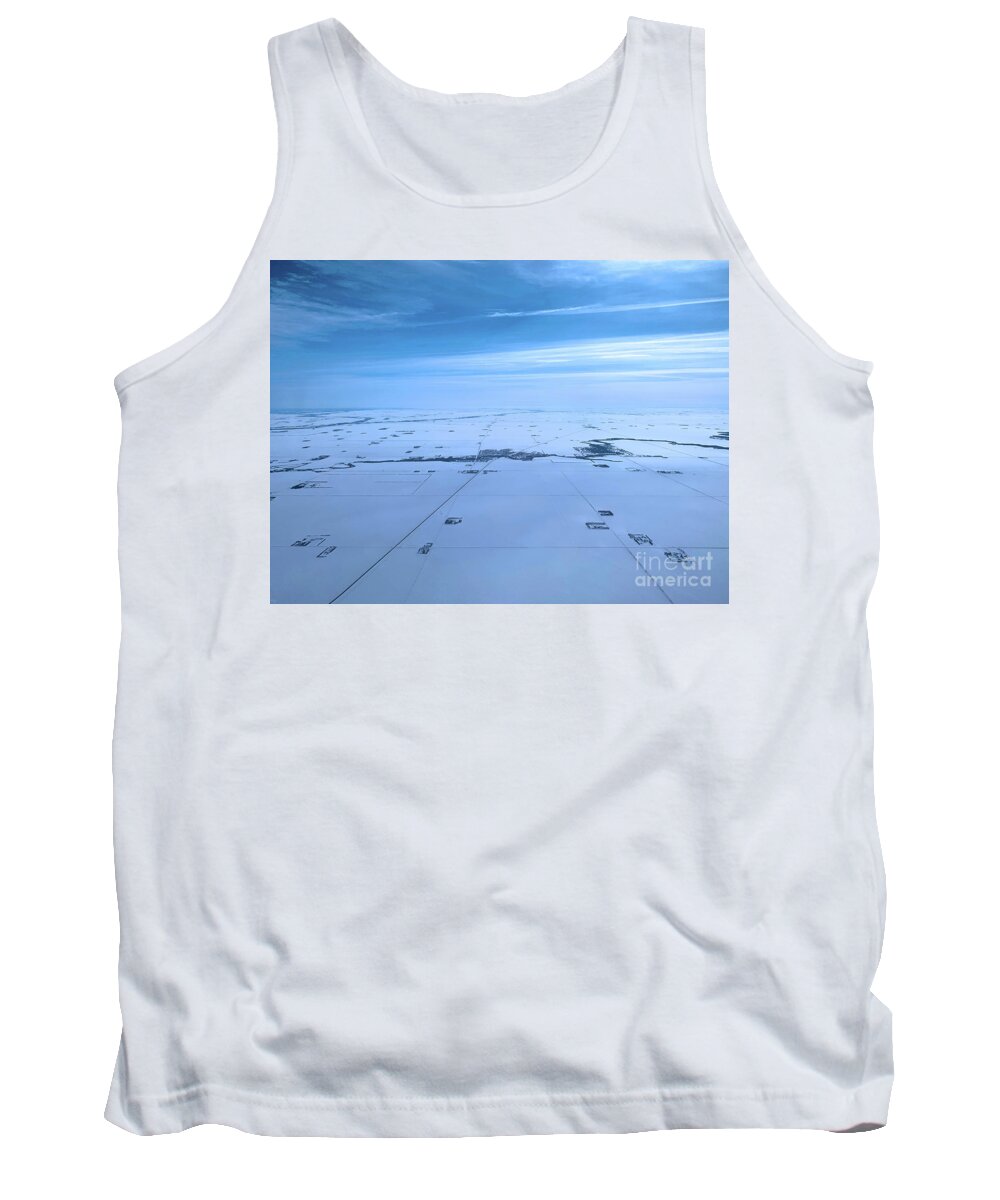 Canada Tank Top featuring the photograph Scrabble Board Prairies by Mary Mikawoz
