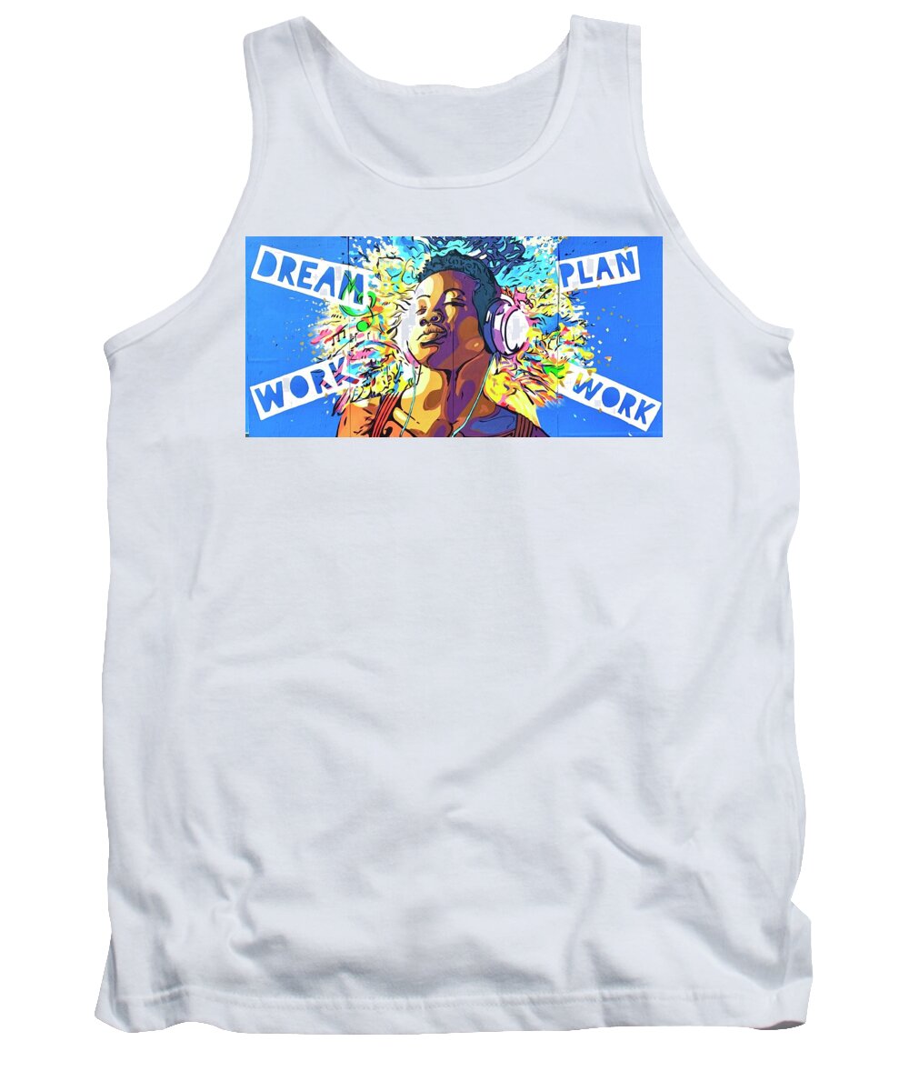  Tank Top featuring the painting Sing your song by Clayton Singleton