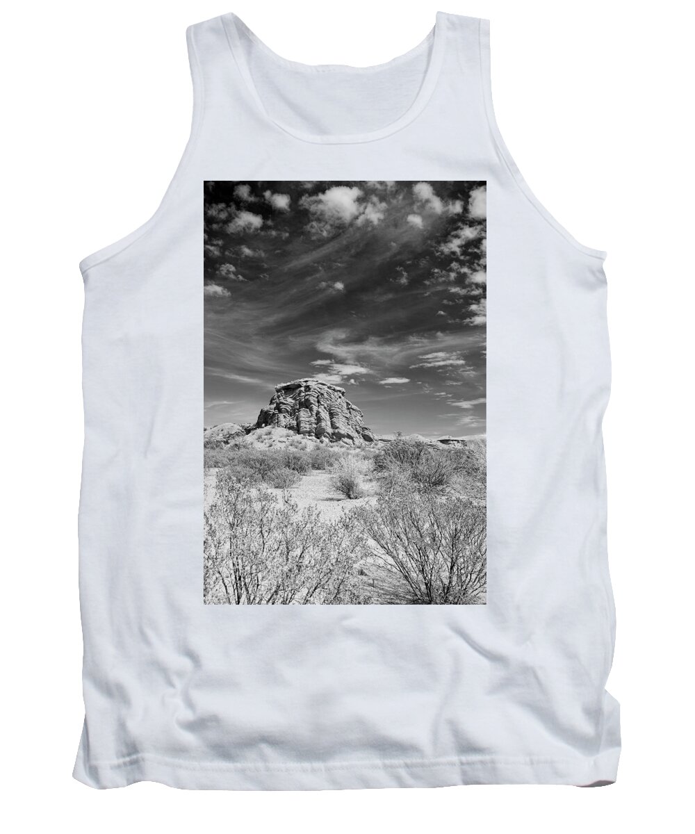 Lemitar Tank Top featuring the photograph Slickensides by Maresa Pryor-Luzier