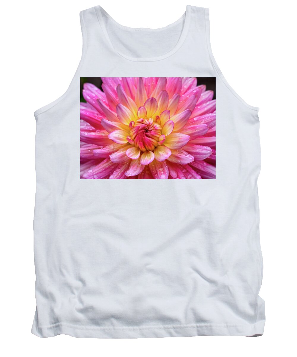 Dahlia Tank Top featuring the photograph Smiling by Louise Lindsay
