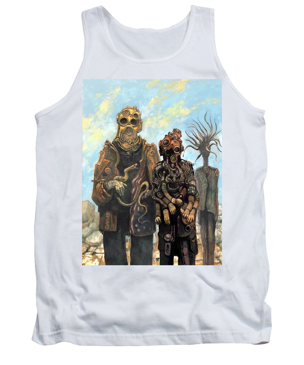Plague Tank Top featuring the painting Snake Charmers Response by William Stoneham