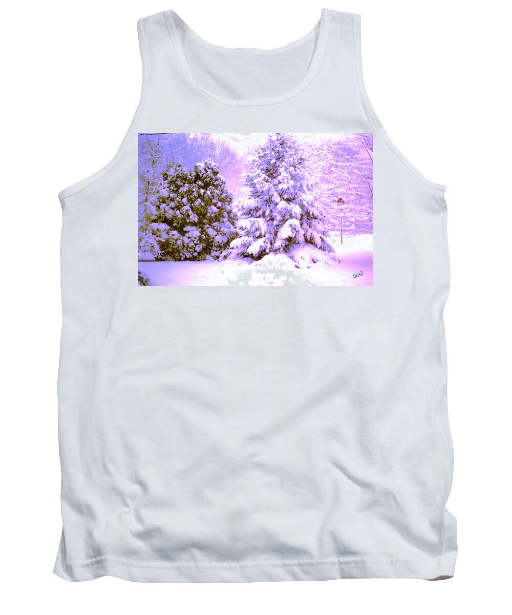 Winter Tank Top featuring the photograph Snow by CHAZ Daugherty