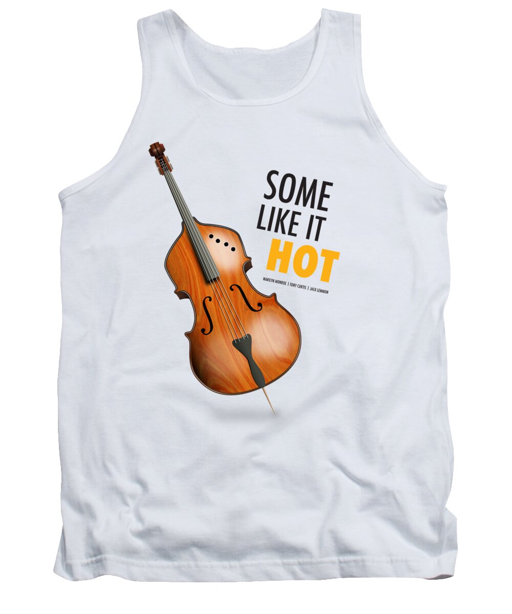Some Like It Hot Tank Top featuring the digital art Some Like It Hot - Alternative Movie Poster by Movie Poster Boy