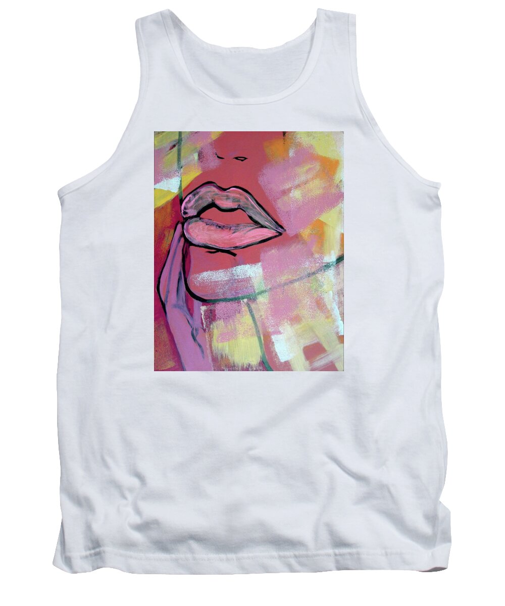 Beauty Tank Top featuring the painting Speak Softly by Leslie Porter