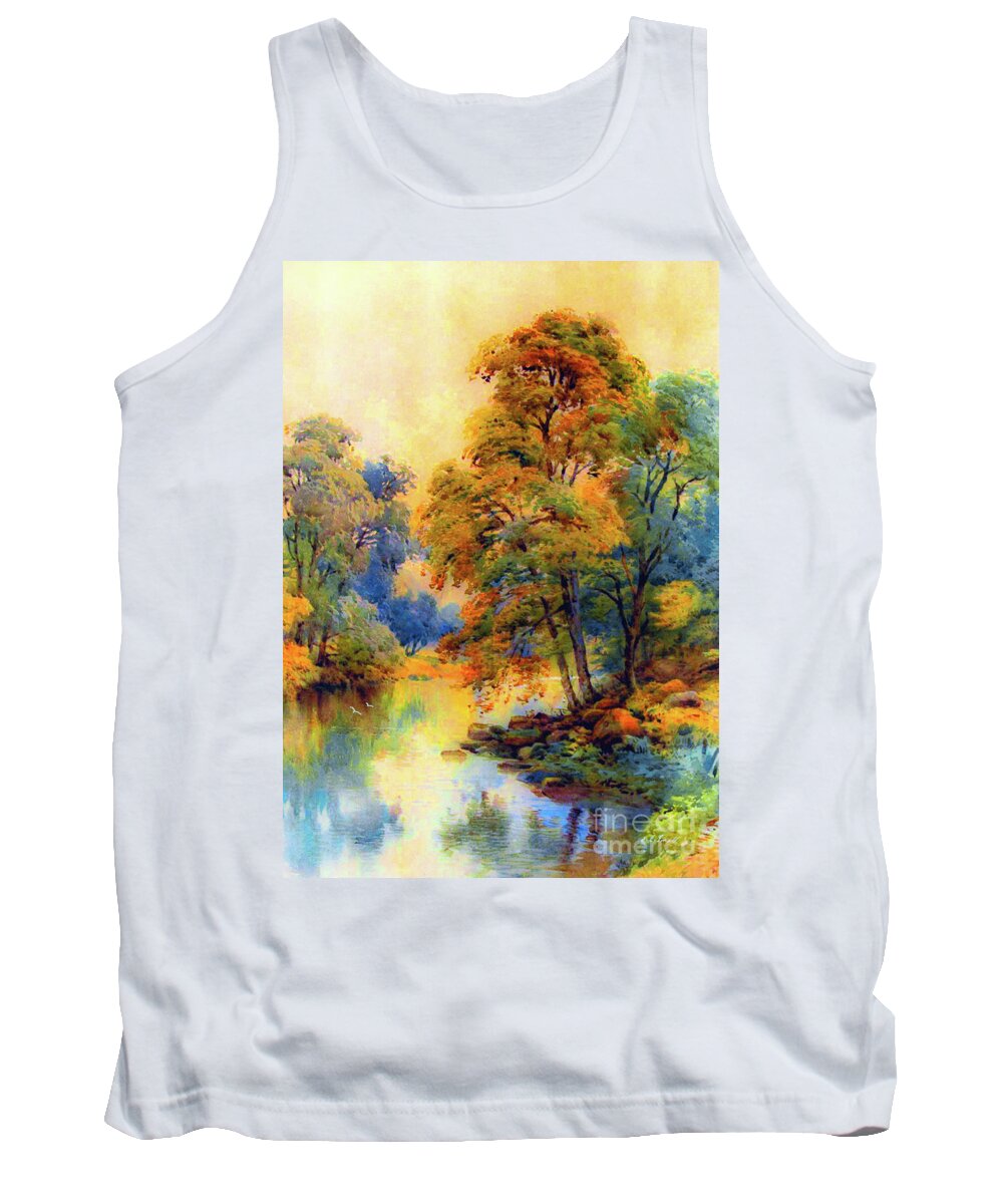 Landscape Tank Top featuring the painting Steeped in Serenity by Jane Small