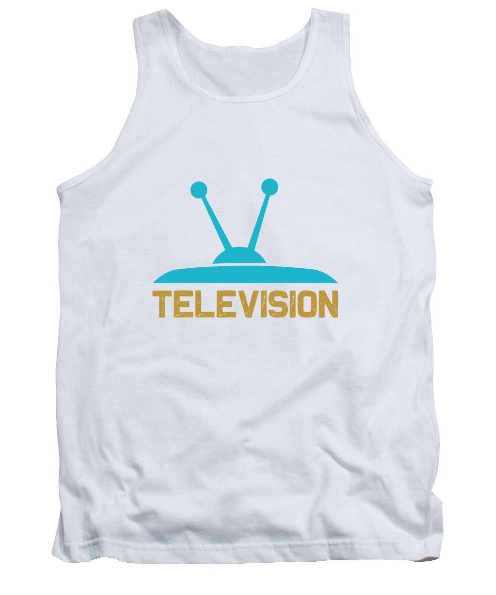 Hobby Tank Top featuring the digital art Television by Jacob Zelazny