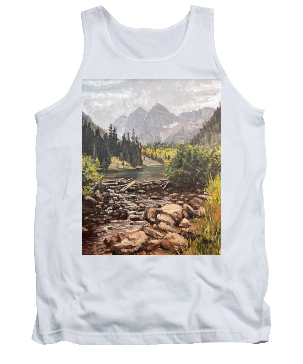 Landscape Tank Top featuring the painting The Bells by Rick Adleman