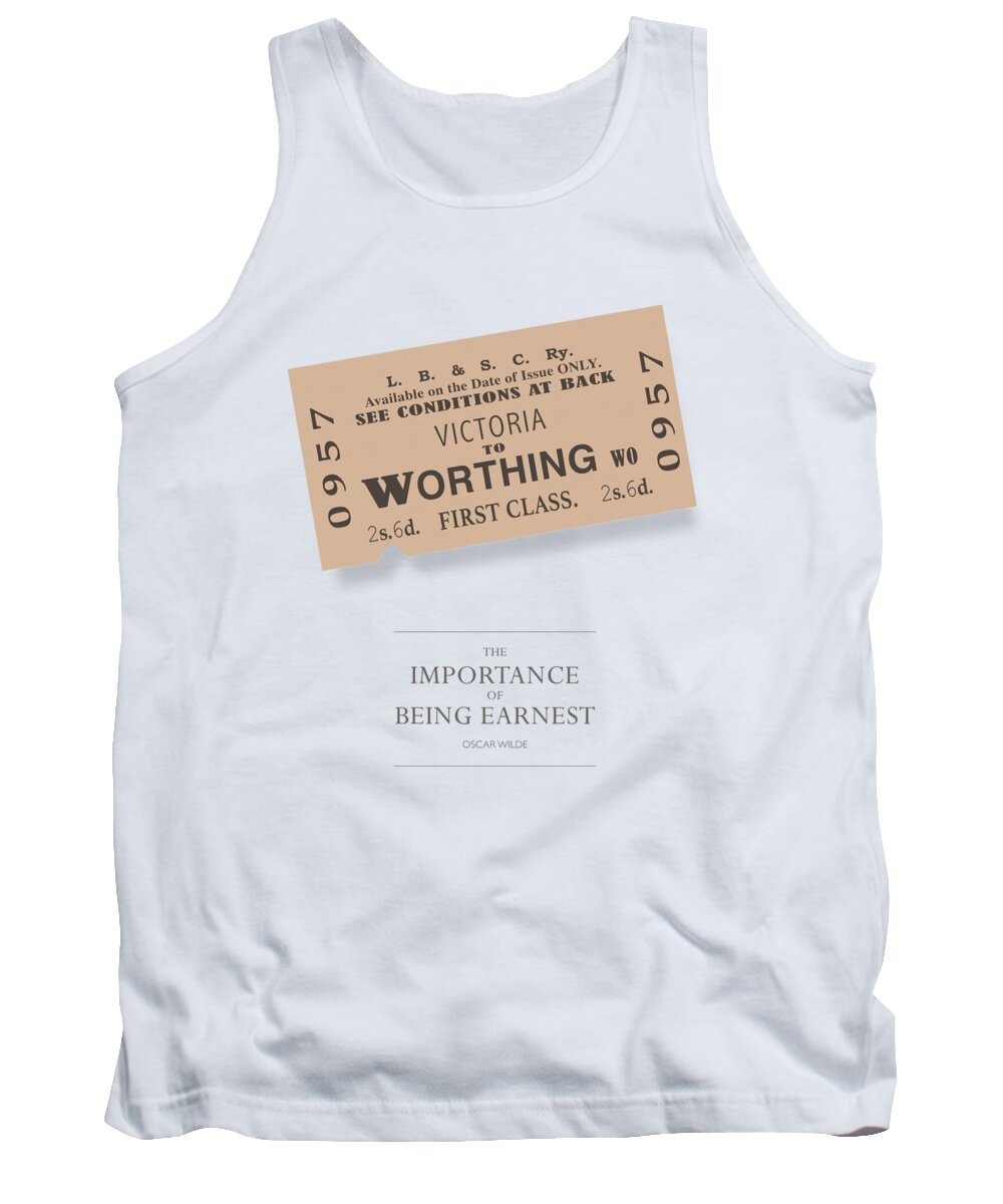 The Importance Of Being Earnest Tank Top featuring the digital art The Importance of Being Earnest - Alternative Movie Poster by Movie Poster Boy