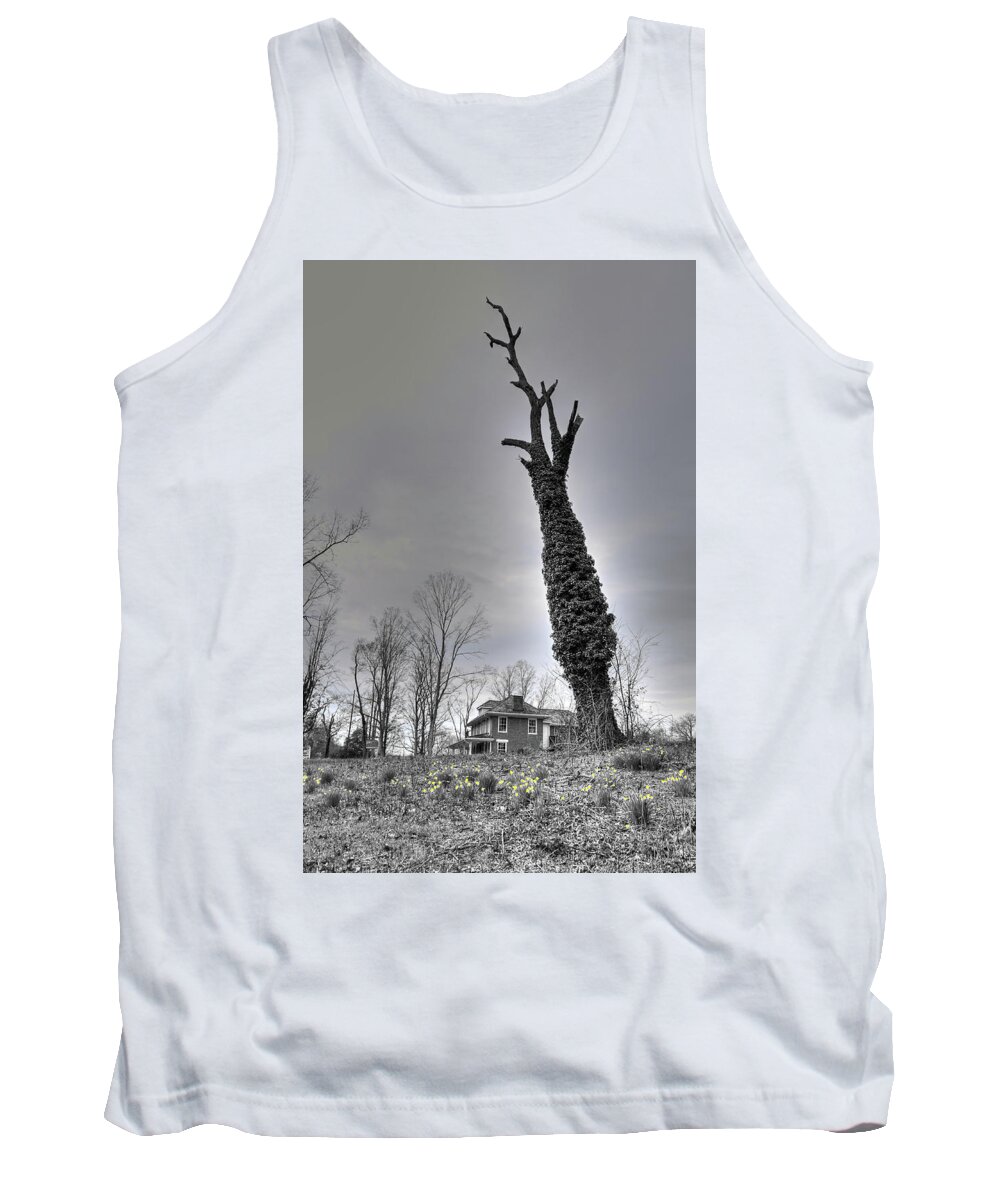 Large Tree Tank Top featuring the photograph Last To Fall by Randall Dill