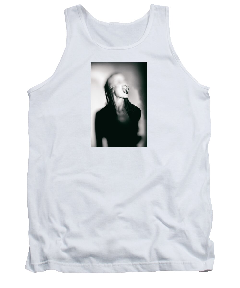 Inspirational Tank Top featuring the digital art The Scream by Gil Cope