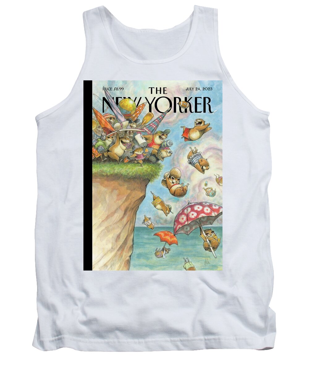 151061 Tank Top featuring the painting To the Sea by Peter de Seve