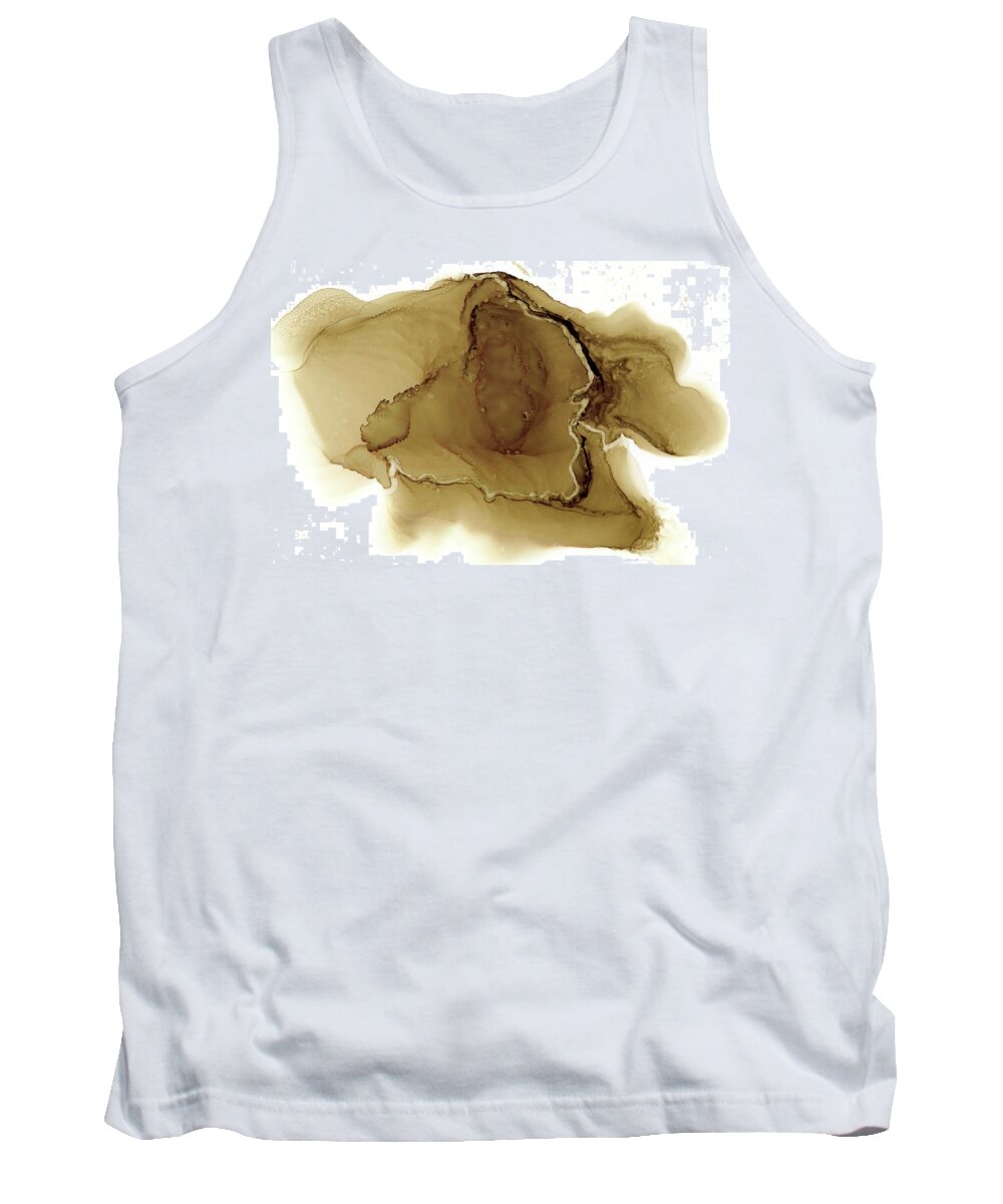 Alcohol Ink Tank Top featuring the painting Vein by Christy Sawyer