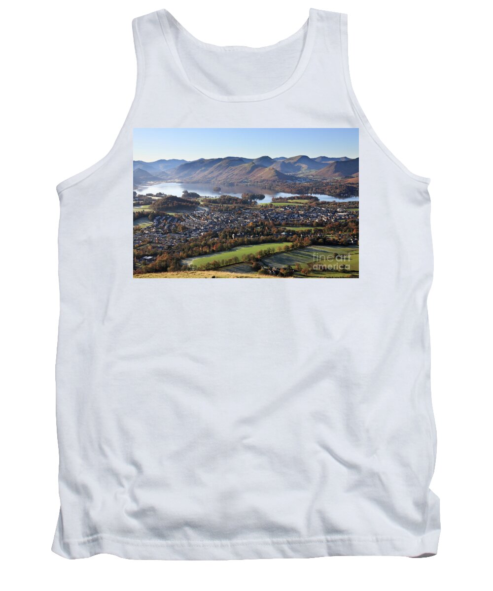 Lake District Tank Top featuring the photograph View from Latrigg towards Keswick by Bryan Attewell