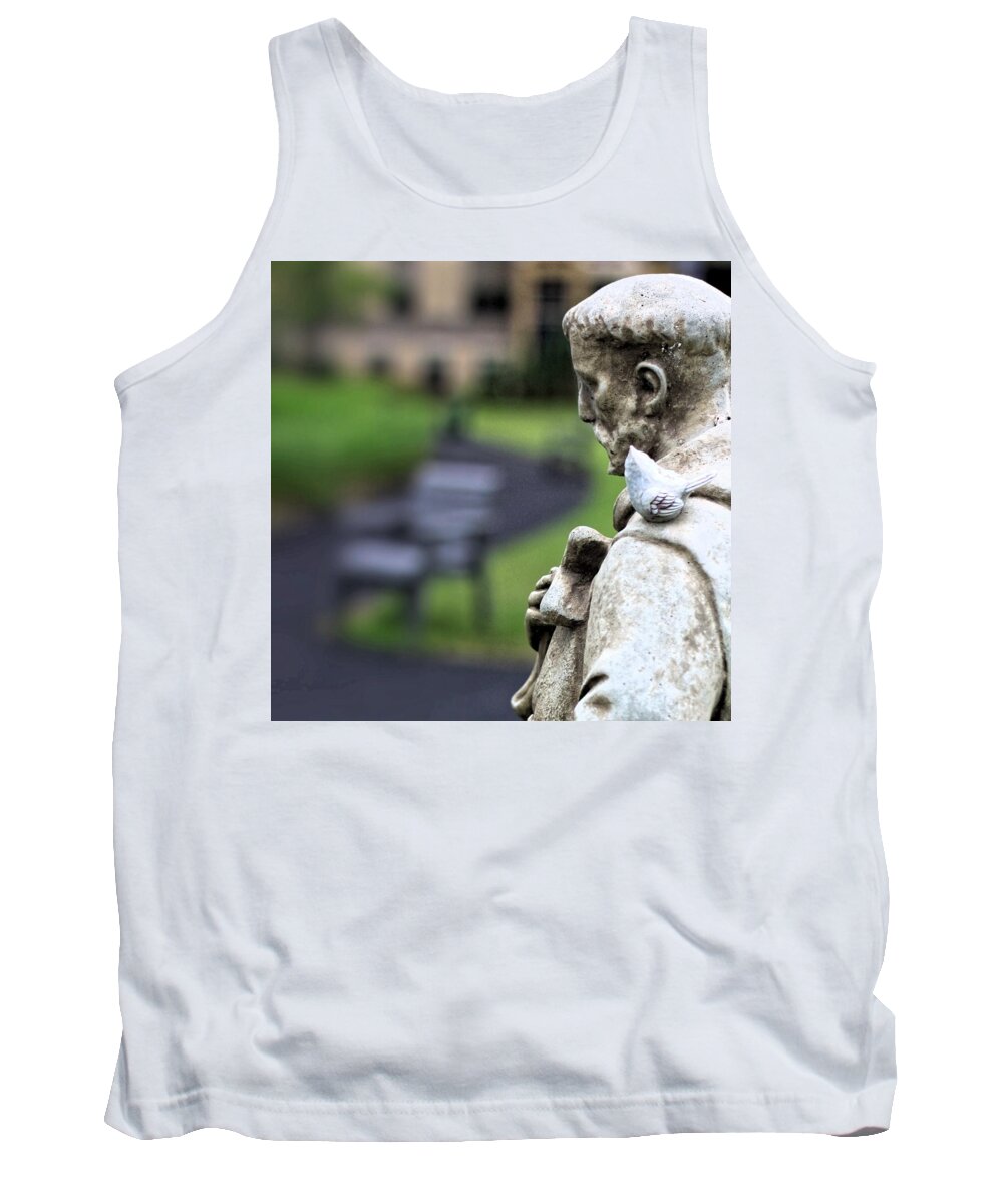 Statue Tank Top featuring the photograph Watching Over One Another by Carol Jorgensen