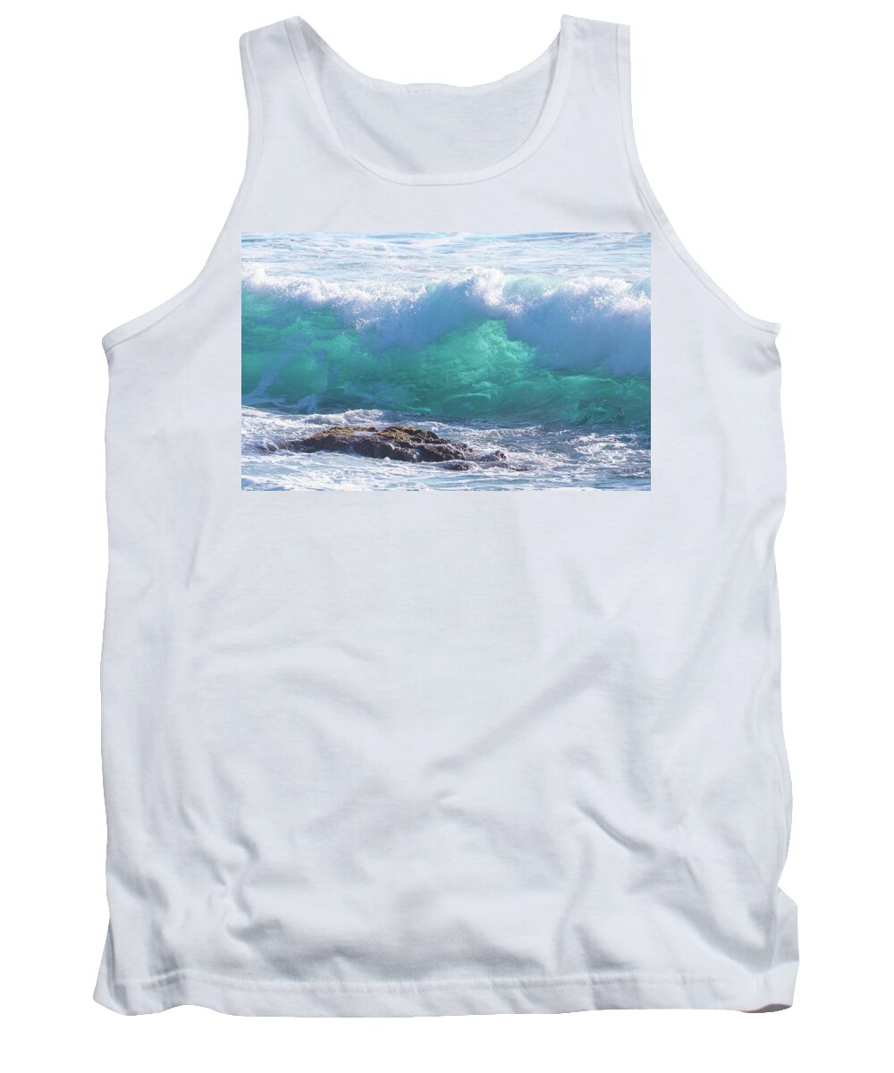 Hawaii Tank Top featuring the photograph Wave Glow by Tony Spencer