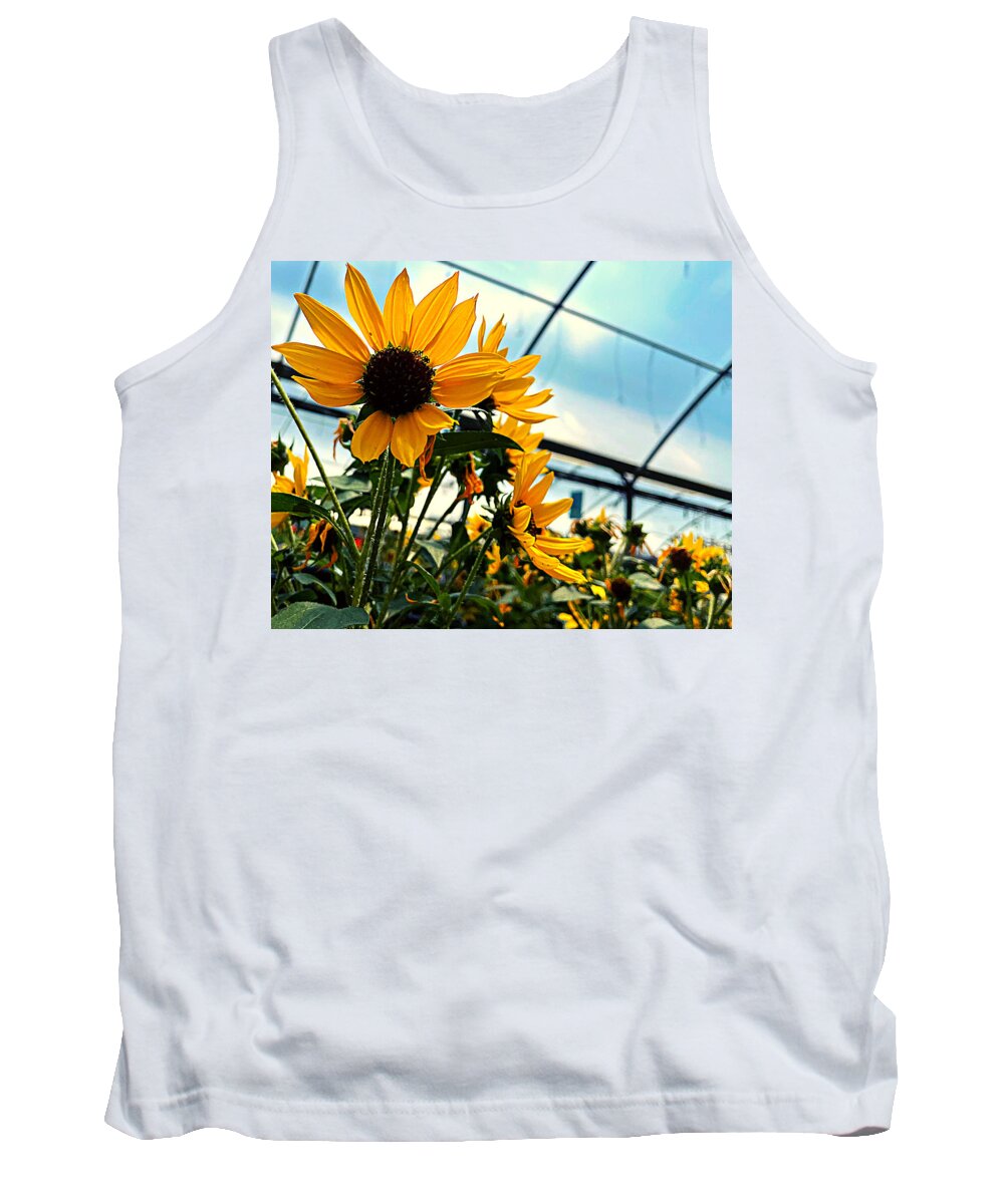 Flower Tank Top featuring the photograph We Grow Happiness by Lee Darnell