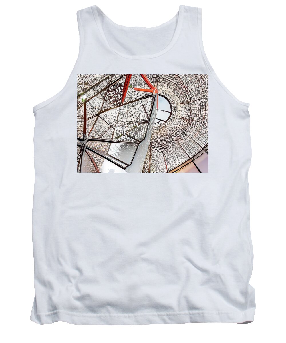 Abstract Ai Tank Top featuring the digital art Windmill by Fred Moore