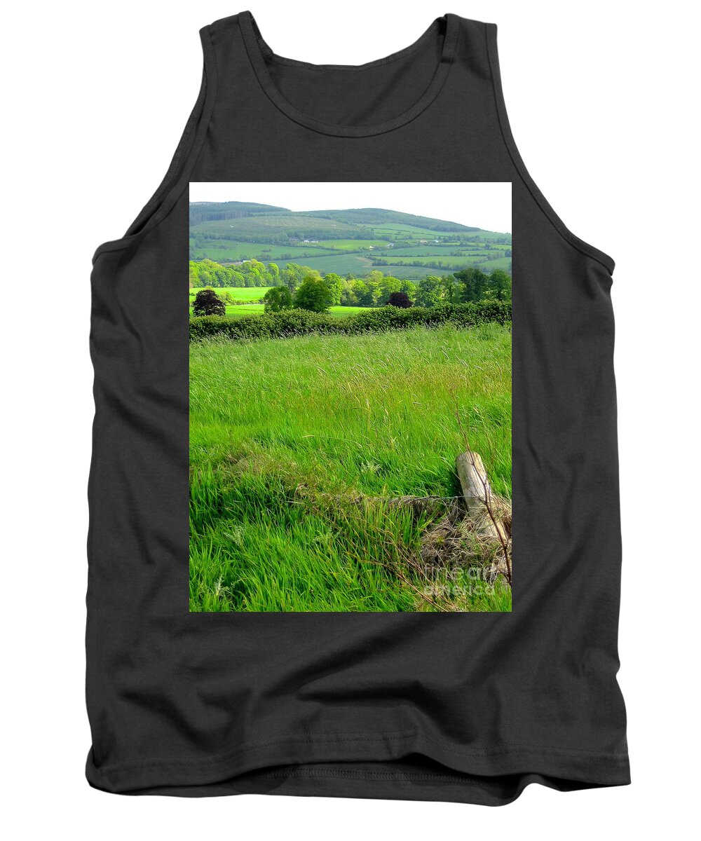 Ireland Landscape Tank Top featuring the photograph 40 Shades of Green by Suzanne Oesterling
