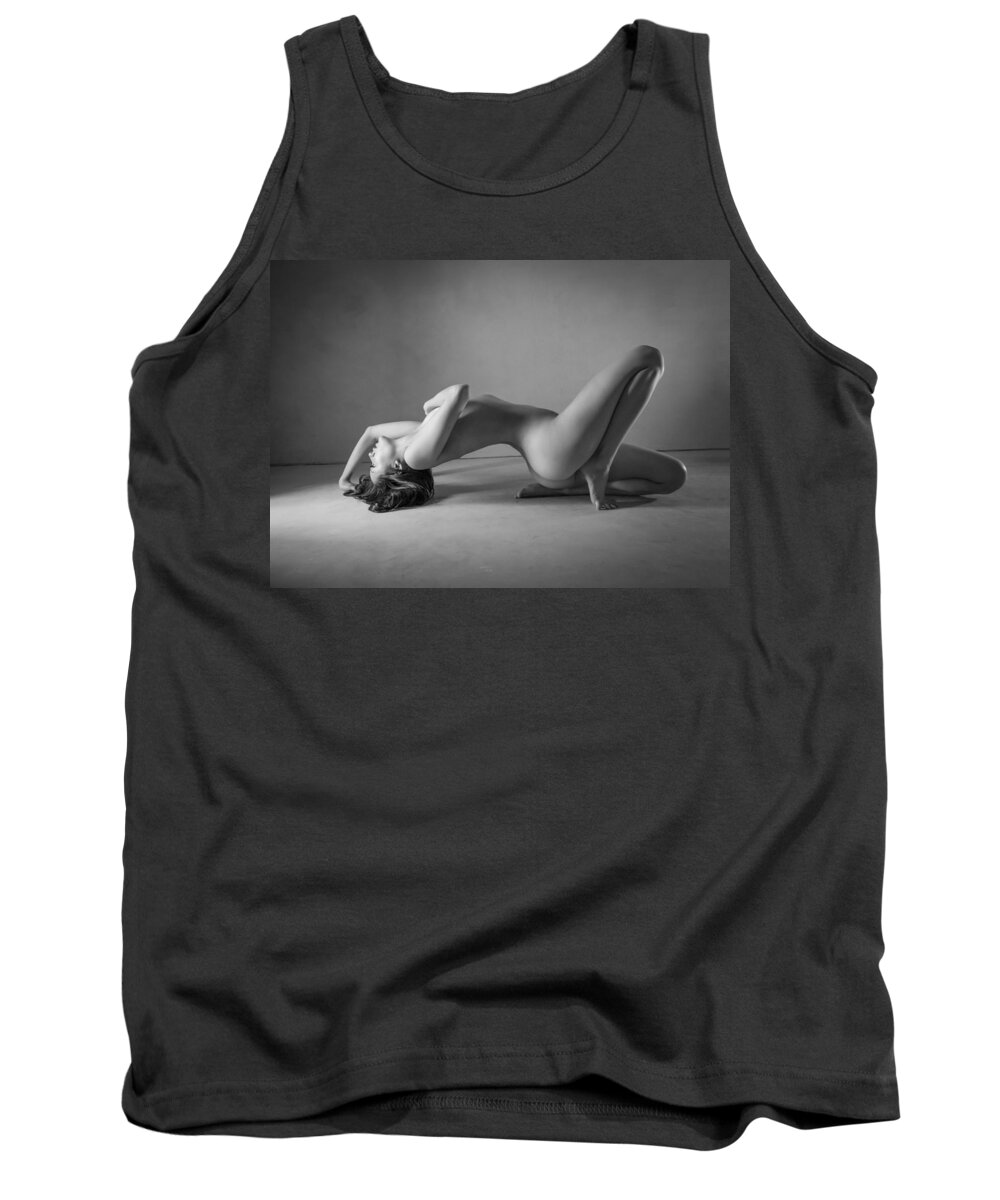 Blue Muse Fine Art Tank Top featuring the photograph Blue Nude by Blue Muse Fine Art