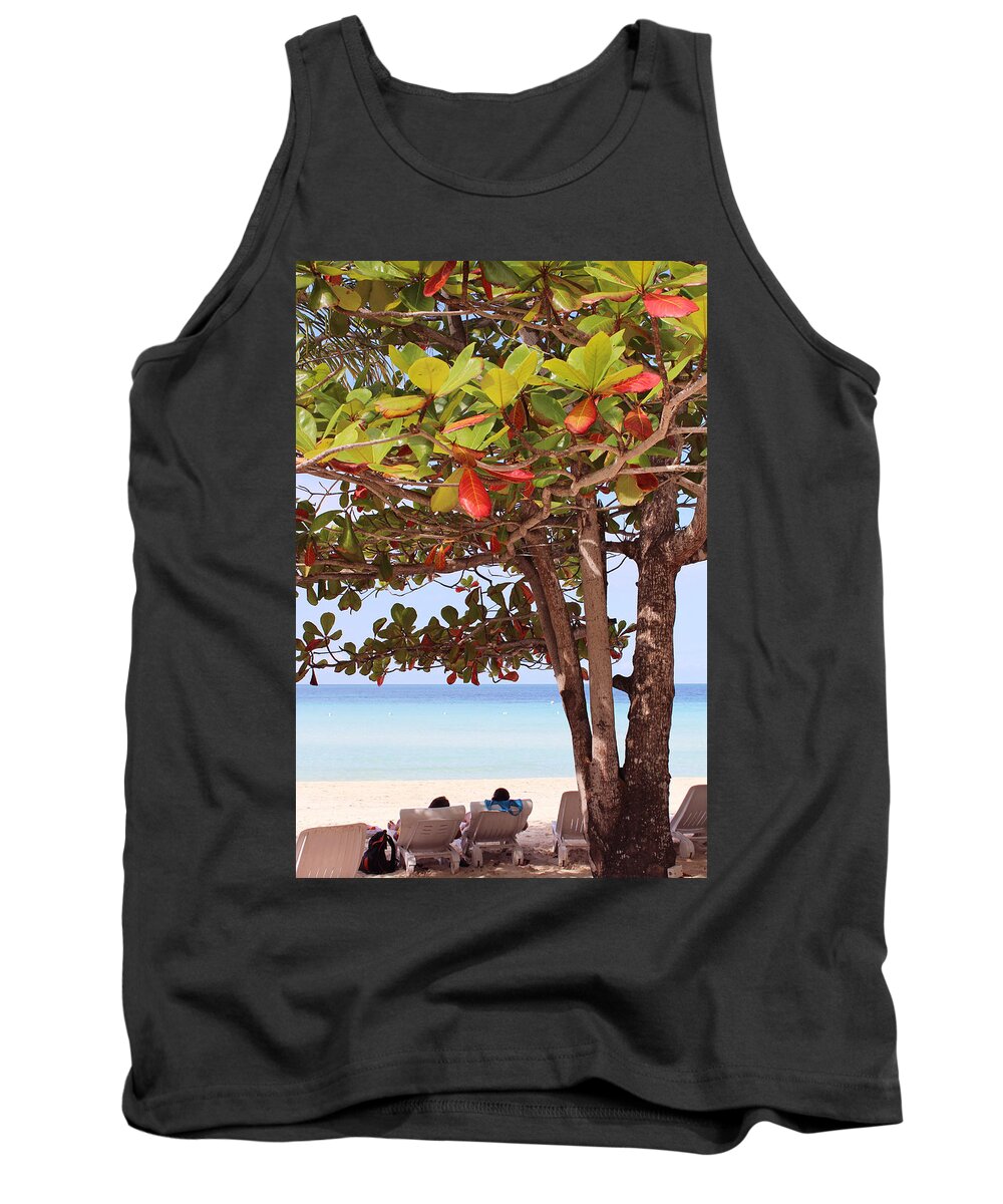 Tree Tank Top featuring the photograph Jamaican Day #1 by Samantha Delory