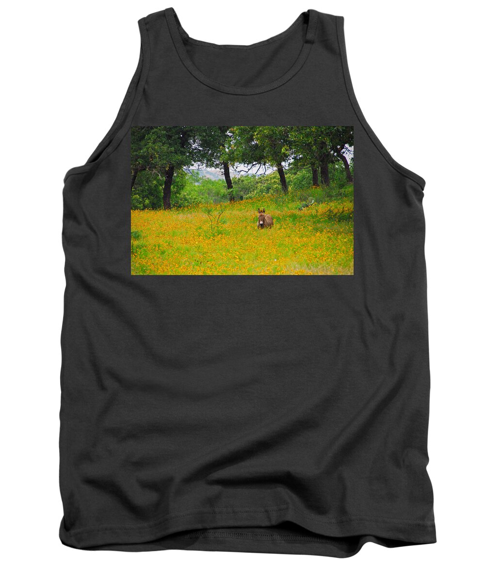 Wildflower Photos Tank Top featuring the photograph Only in Texas #1 by Lynn Bauer