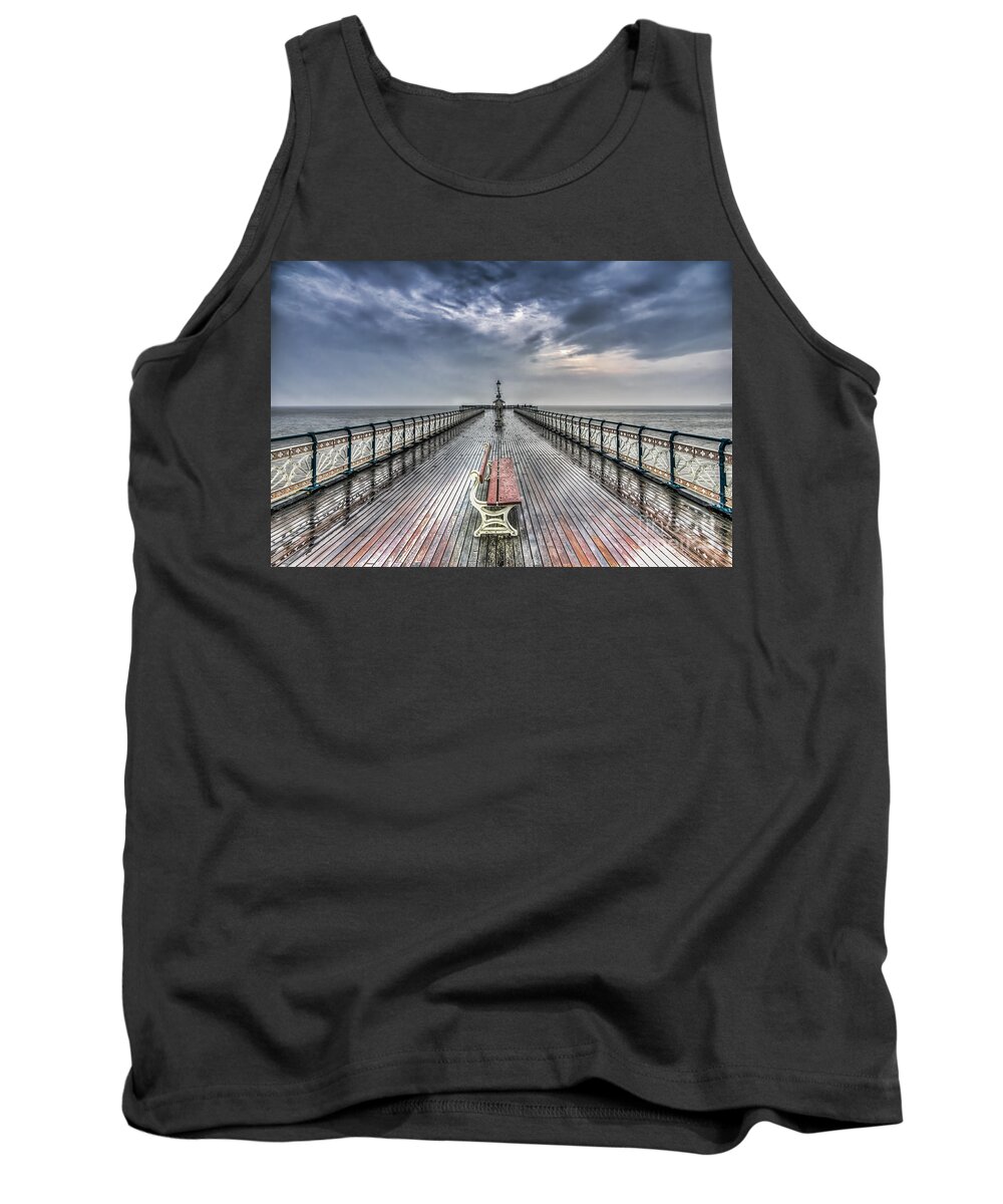 Penarth Pier Tank Top featuring the photograph Penarth Pier 4 #2 by Steve Purnell