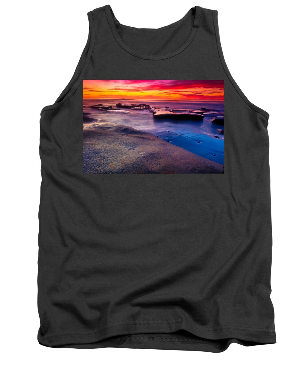 Sunset Tank Top featuring the photograph Sunset in La Jolla #2 by Ben Graham