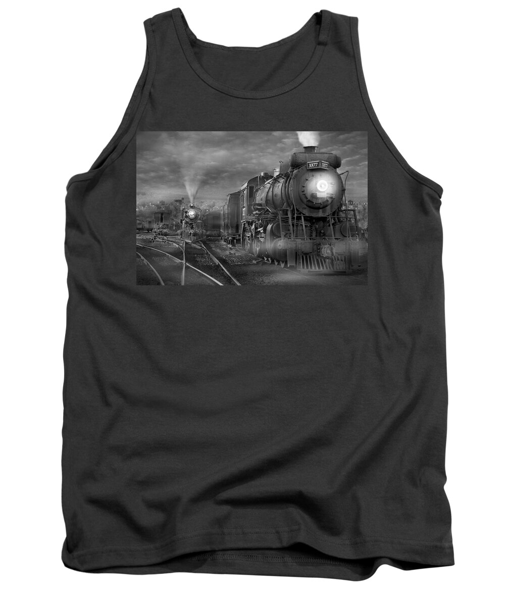 Transportation Tank Top featuring the photograph The Yard by Mike McGlothlen