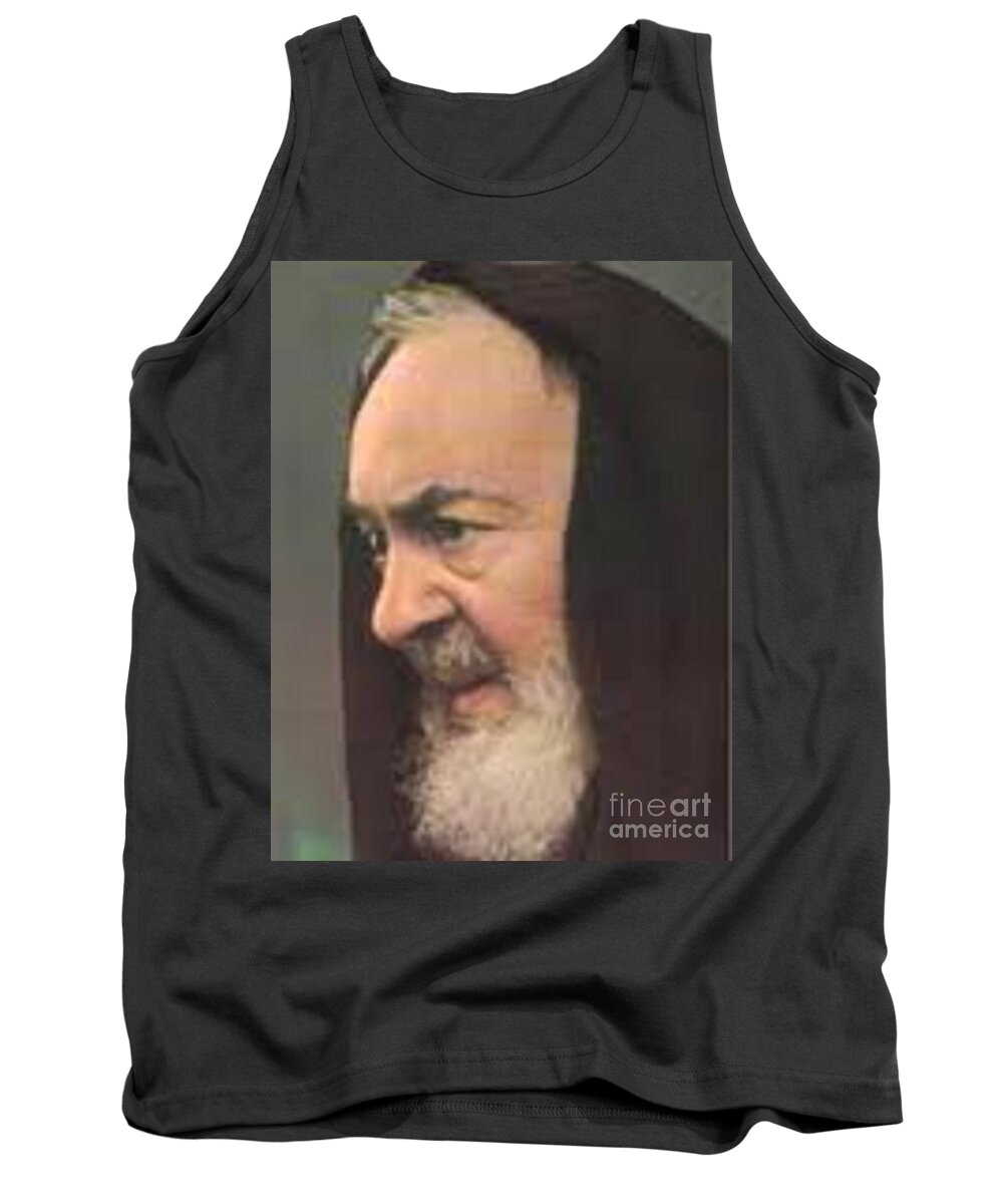 Prayer Tank Top featuring the photograph Padre Pio #19 by Archangelus Gallery