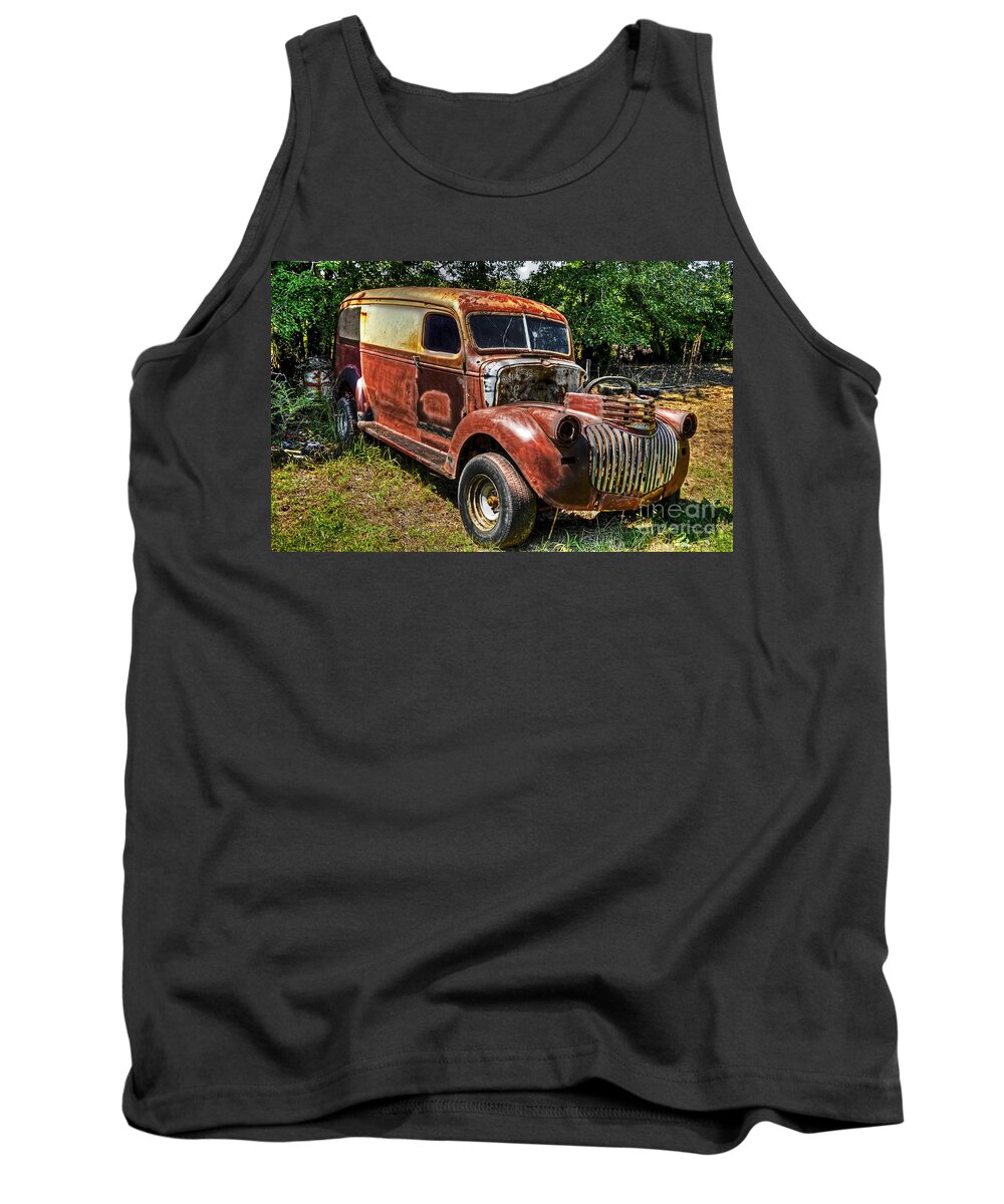Hdr Tank Top featuring the photograph 1941 Chevy Van by Paul Mashburn