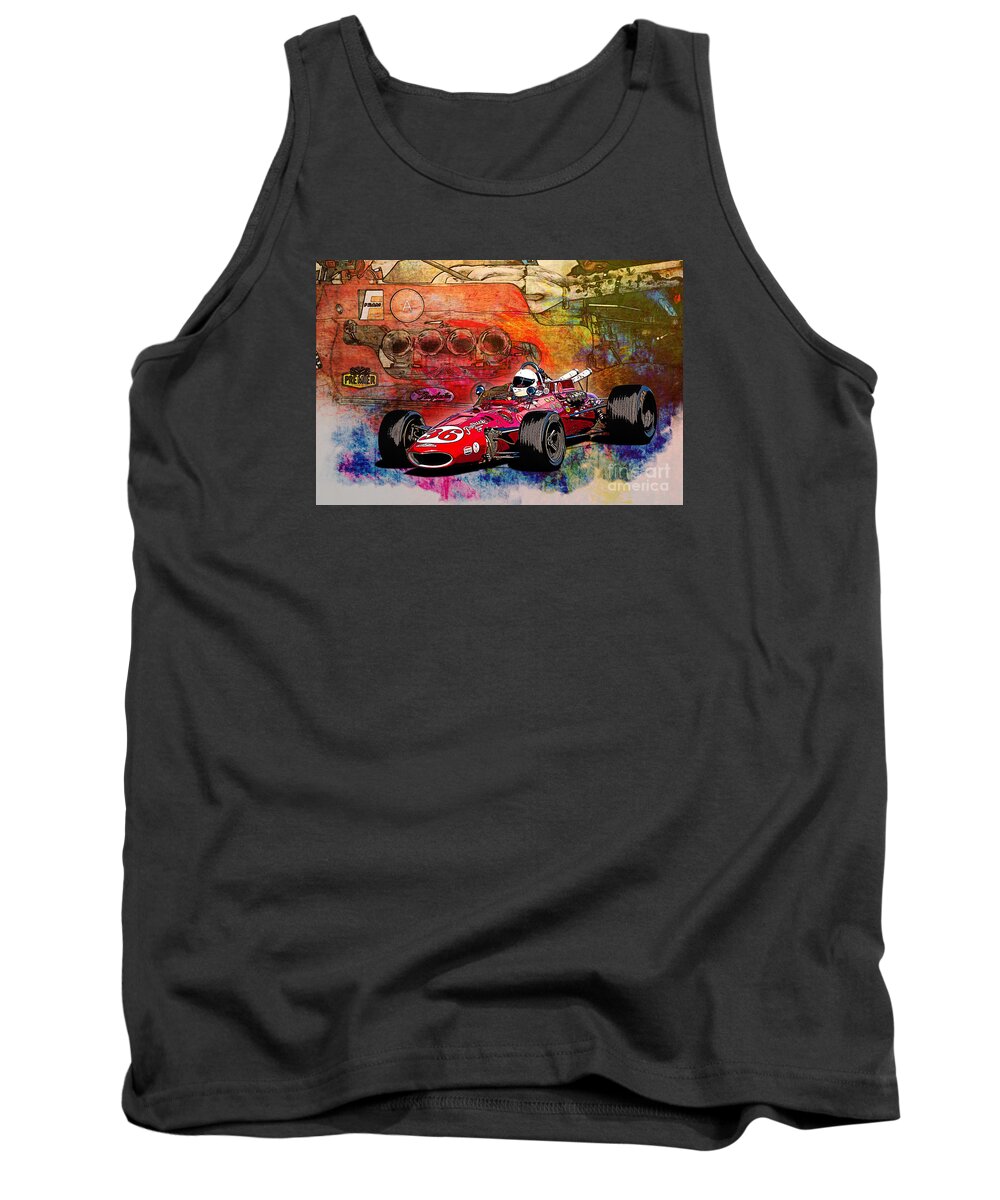 Indy Tank Top featuring the photograph 1966 9 Eagle Indy by Stuart Row