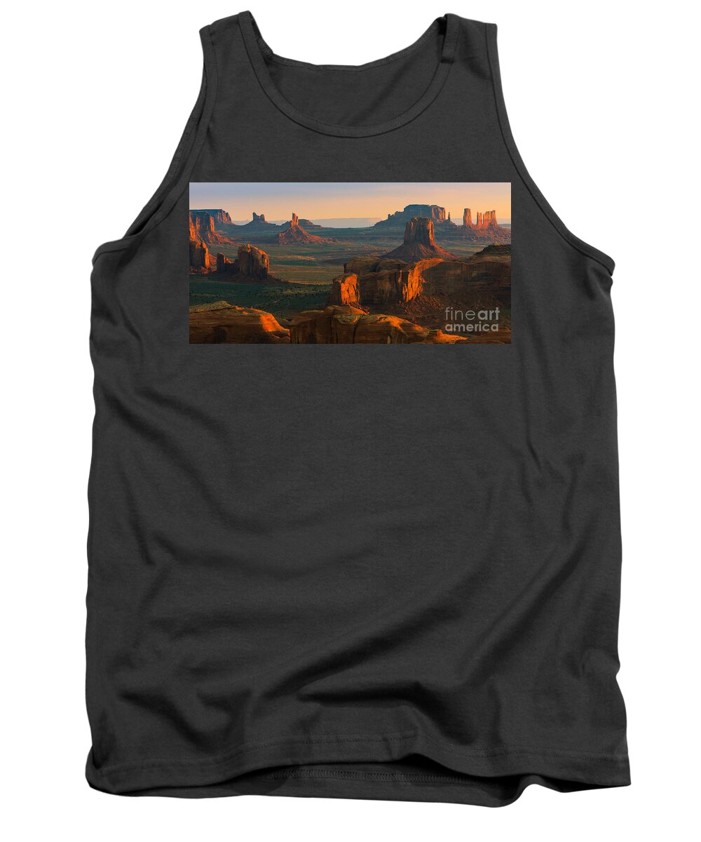 Usa Tank Top featuring the photograph Hunts Mesa in Monument Valley by Henk Meijer Photography