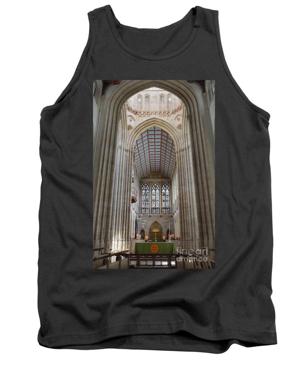 Cathedral Tank Top featuring the photograph St Edmundsbury Cathedral #3 by Nicholas Burningham