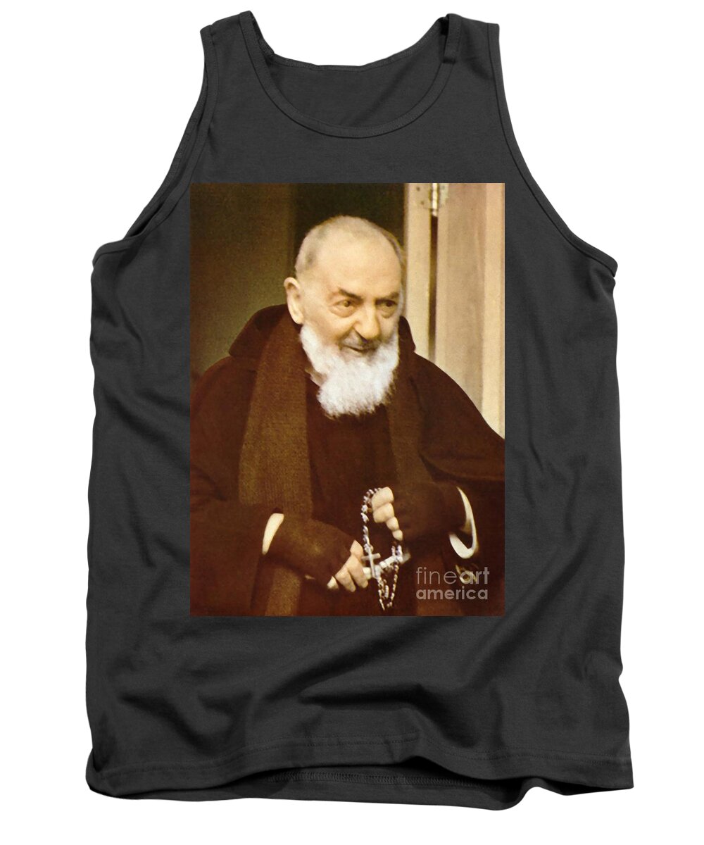 Father Tank Top featuring the photograph Padre Pio #46 by Archangelus Gallery