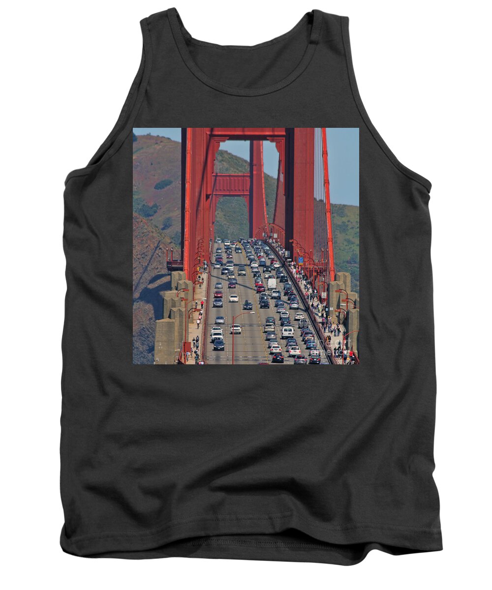 Golden Gate Bridge Tank Top featuring the photograph Golden Gate Bridge #7 by Jack Schultz