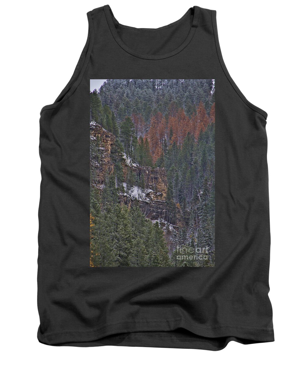 South Dakota Tank Top featuring the photograph A Hint of Brown by Steve Triplett