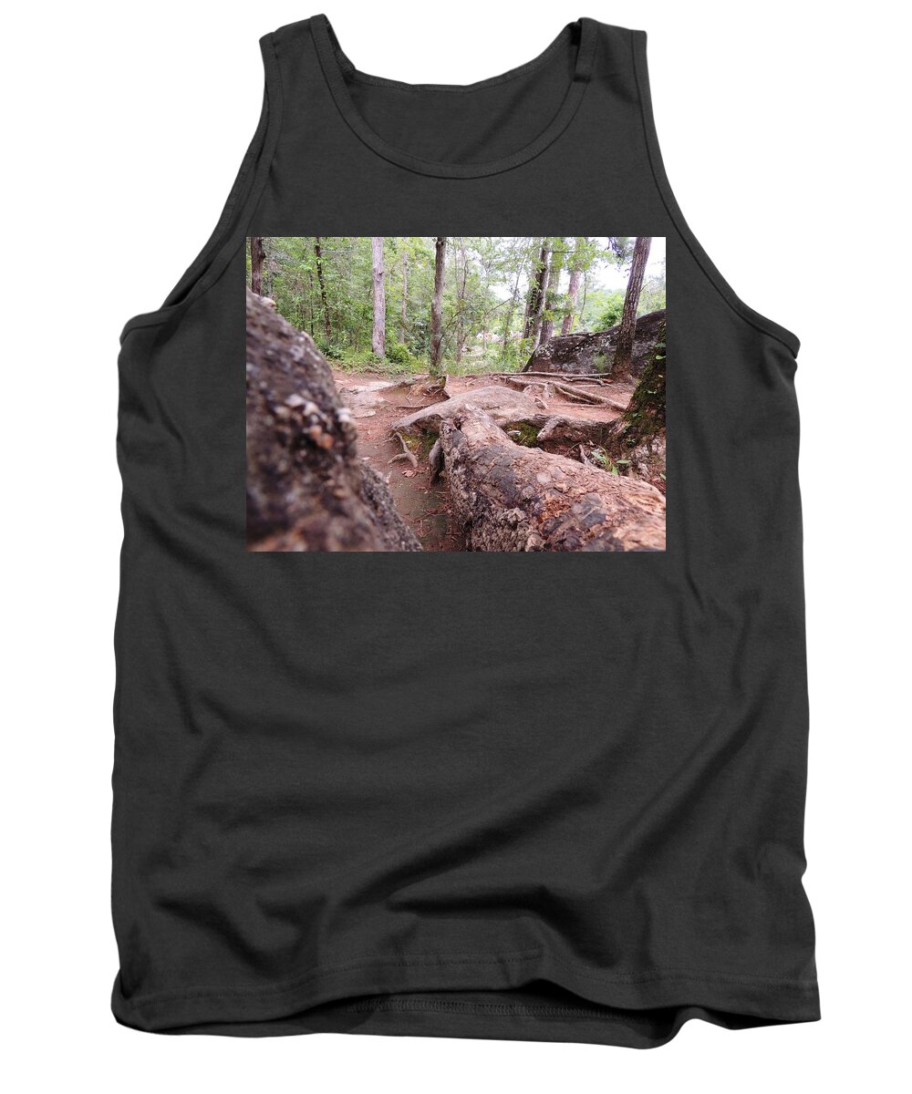 Georgia Tank Top featuring the photograph A new view from the woods by Aaron Martens