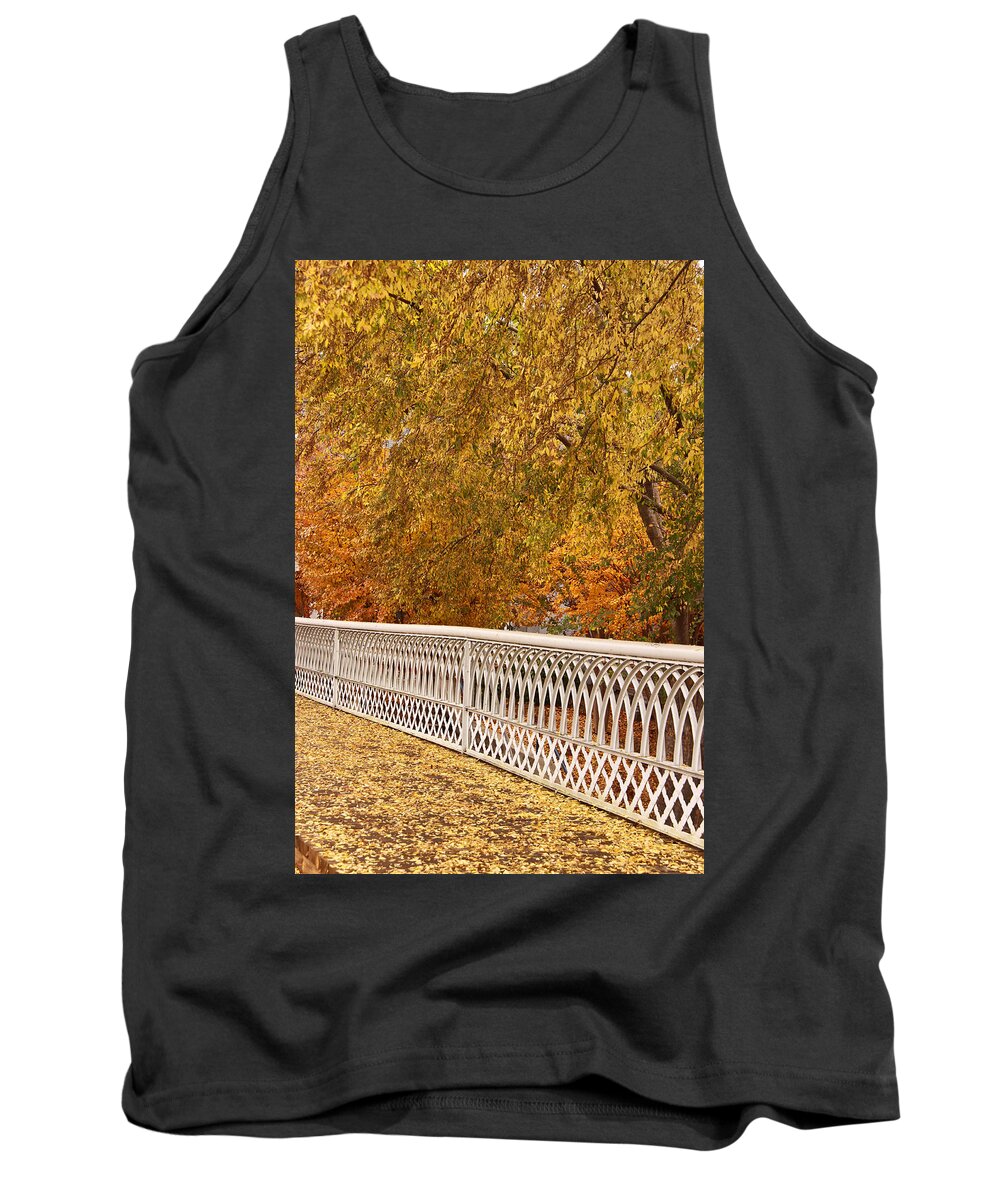 Chattanooga Tank Top featuring the photograph A Quiet Day on the Riverwalk by Tom and Pat Cory