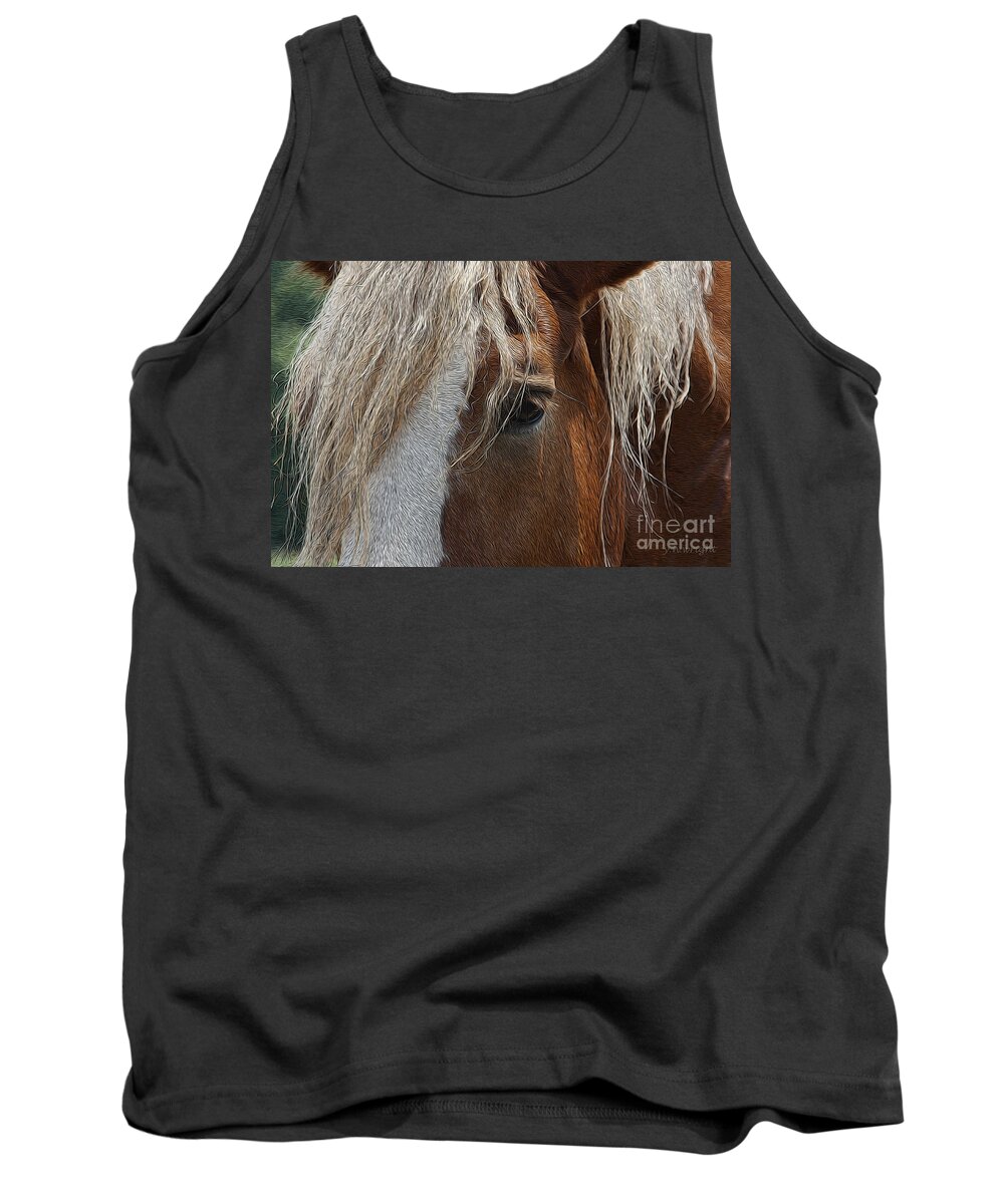 Horse Tank Top featuring the photograph A Trusted Friend by Yvonne Wright