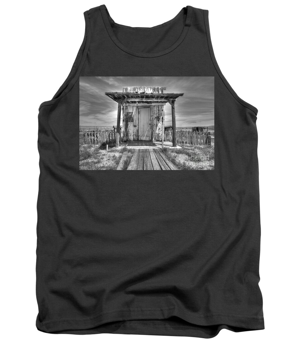 Post Office Tank Top featuring the photograph Abandoned Post Office by Angela Moyer