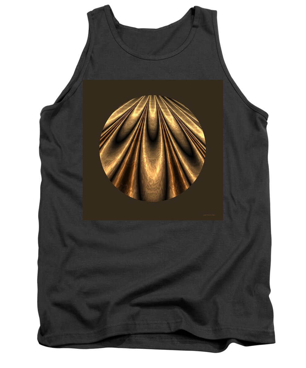 Shell Tank Top featuring the digital art Abstract 338 by Judi Suni Hall