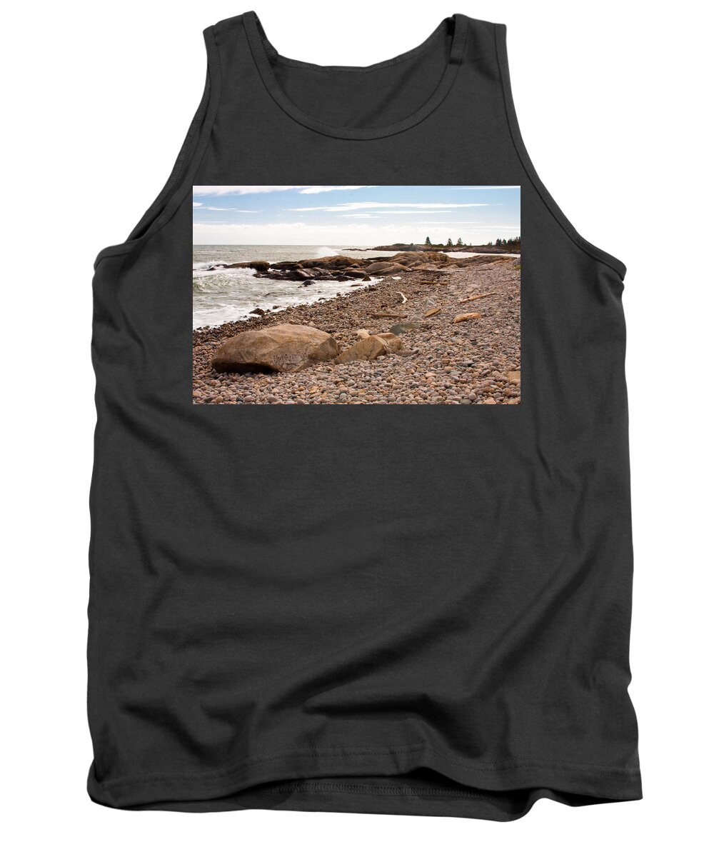 Landscape Tank Top featuring the photograph Acadia Coast 8049 by Brent L Ander