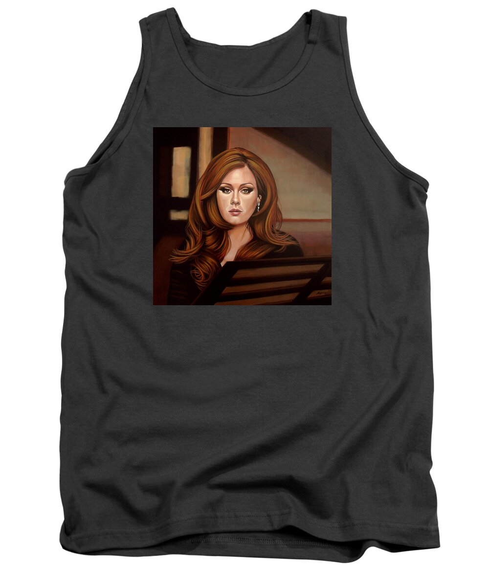 Adele Tank Top featuring the painting Adele by Paul Meijering