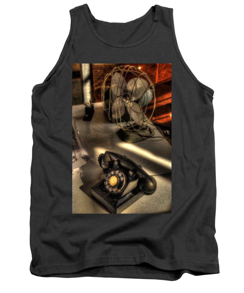 1940 Air Museum Tank Top featuring the photograph Air Conditioned Office by David Morefield