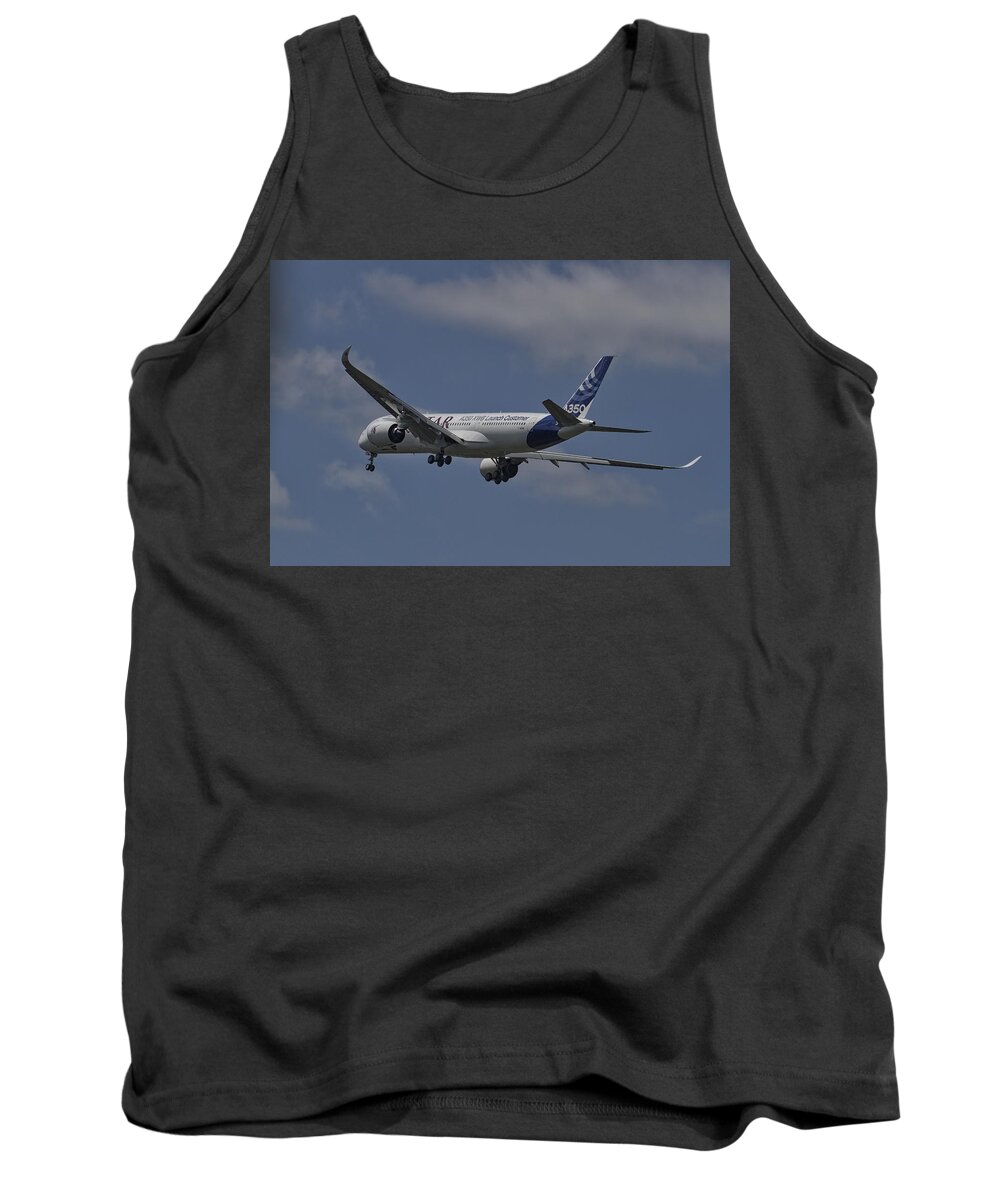 Transportation Tank Top featuring the photograph Airbus A350 by Shirley Mitchell